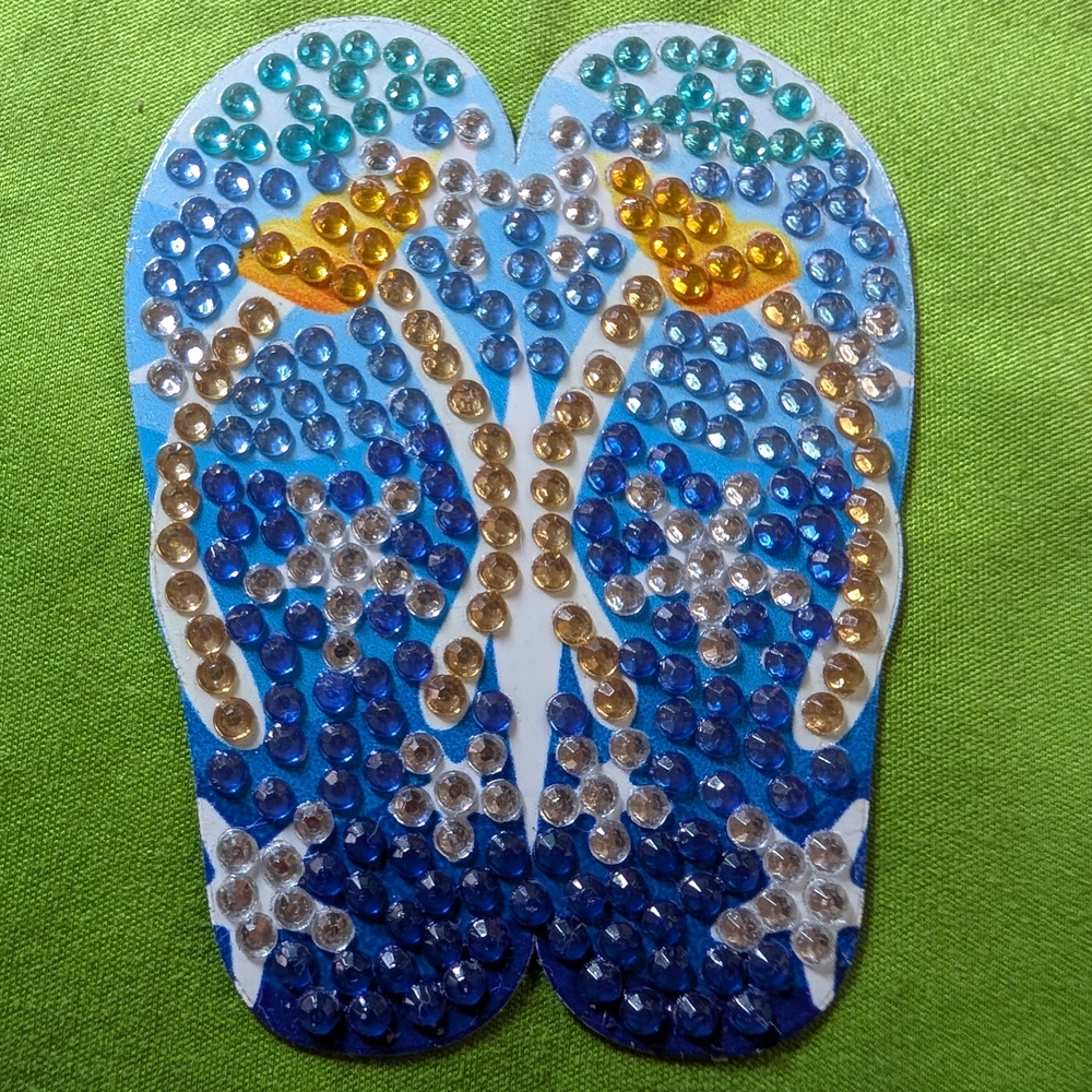 5 For $10 Colorful Crystal Flip-Flop Magnet